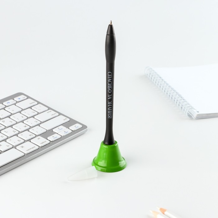 Подарочный набор &laquo;Лучшему учителю&raquo;: ежедневник и ручка-колокольчик (шариковая, синяя паста, 1 мм)