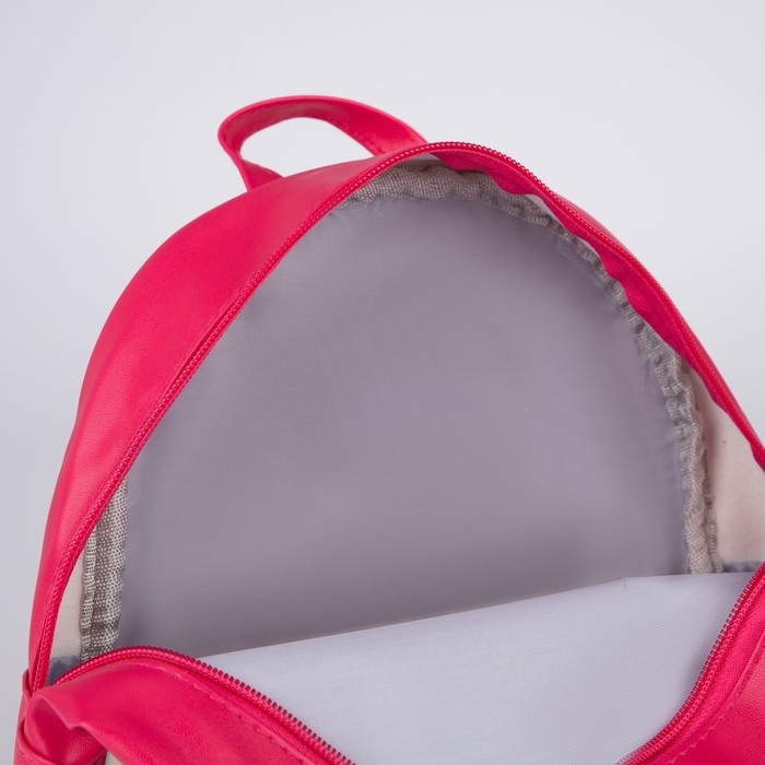 Рюкзак детский для девочки с блестящим карманом &laquo;Котик&raquo;, 27х23х10 см