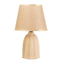 Настольная лампа "Рамаж" E27 40Вт бежевый 20х20х32 см RISALUX Настольная лампа "Рамаж" E27 40Вт бежевый 20х20х32 см RISALUX