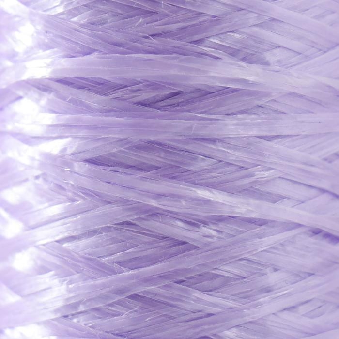 Пряжа "Для вязания мочалок" 100% полипропилен400м/100&plusmn;10гр в форме цилиндр(сирень прозрачная)