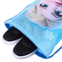 Мешок для обуви 420 х 350 мм, Холодное сердце &laquo;Эльза&raquo; (мягкий полиэстер, плотность 210D)