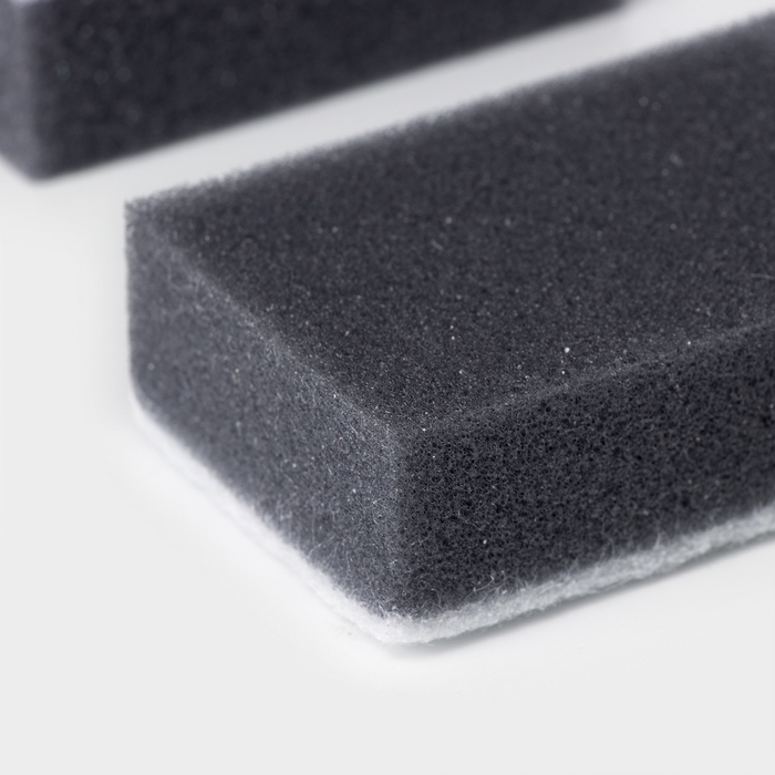 Набор губок для посуды Raccoon, 5 шт, с частицами угля, 8,8&times;6&times;3 см, цвет серый