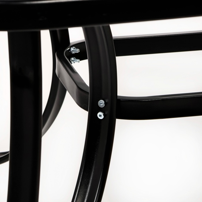 Набор садовой мебели: Стол 120 х 90 х 72 и 4 стула черного цвета Набор садовой мебели: Стол 120 х 90 х 72 и 4 стула черного цвета