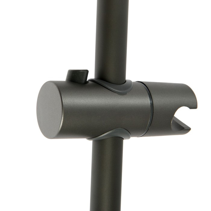 Душевая стойка ZEIN S08, с держателем для душевой лейки, графит Душевая стойка ZEIN S08, с держателем для душевой лейки, графит