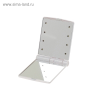 Зеркало Luazon, подсветка, 13.5 × 8.5 × 1 см, 8 диодов, МИКС Зеркало Luazon, подсветка, 13.5 × 8.5 × 1 см, 8 диодов, МИКС