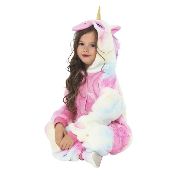 Кигуруми &laquo;Единорожка&raquo; комбинезон, р.34, рост 134 см