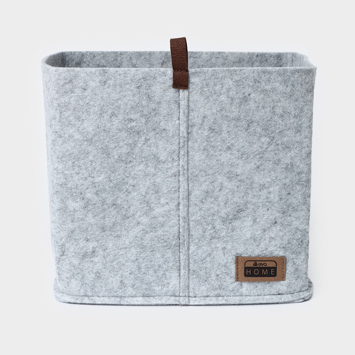 Корзина для хранения Eva Elegance, 28&times;28&times;24 см, цвет серый