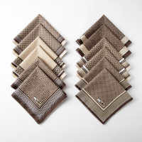 Платки носовые мужские Этель "Серджио" 30*30 см,(набор 12 шт,) цв.коричневый, рис. МИКС Платки носовые мужские Этель "Серджио" 30*30 см,(набор 12 шт,) цв.коричневый, рис. МИКС