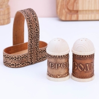 Набор для специй &laquo;Корзинка&raquo;, 9&times;10&times;5 см, береста