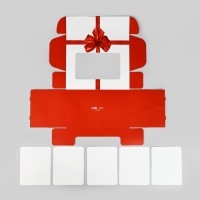 Коробка для эклеров с вкладышами &laquo;Бант&raquo;, 25 х 15 х 7 см