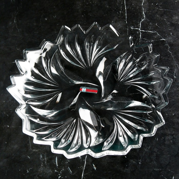 Набор стеклянных тарелок &laquo;Виктория&raquo;, d=19 см, Иран