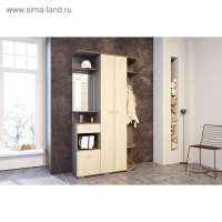 Прихожая Виза, 1210х354х2032, Ясень шимо светлый/Ясень шимо темный Прихожая Виза, 1210х354х2032, Ясень шимо светлый/Ясень шимо темный