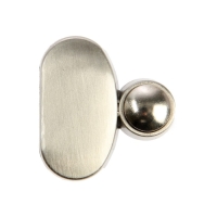 Зеркалодержатель (арт.2025), без сверления, цвет матовый никель Зеркалодержатель (арт.2025), без сверления, цвет матовый никель