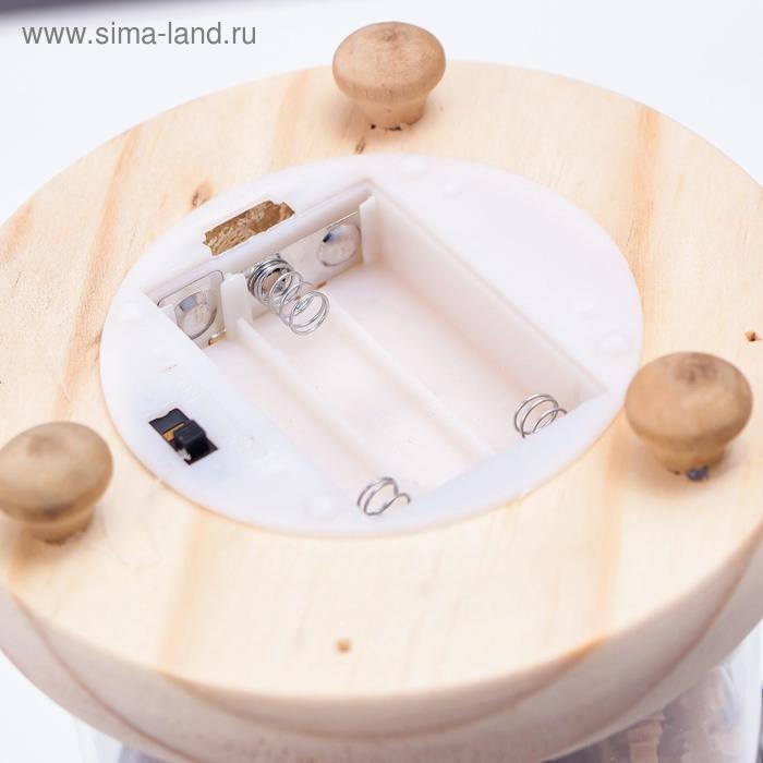 Ночник Ночник "Колба с розой в букете" LED 3ААА МИКС 23х11х11 см RISALUX