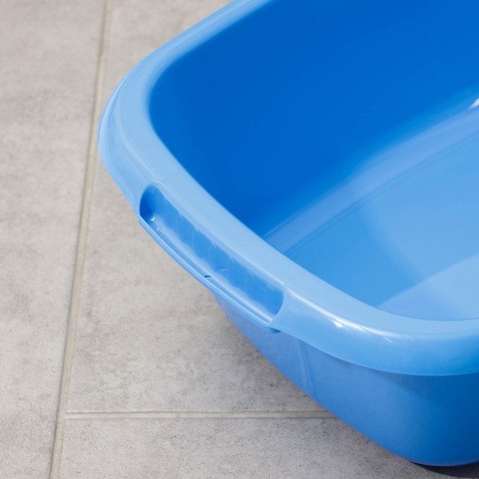 Таз овальный «Водолей», 11 л, цвет синий Таз овальный «Водолей», 11 л, цвет синий