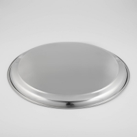 Поднос из нержавеющей стали Доляна &laquo;Индия&raquo;, d=45 см, цвет серебряный