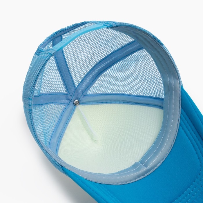 Бейсболка с сеткой MINAKU, цвет голубой, размер 56-58