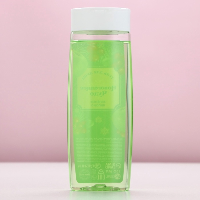 Подарочный набор ЧИСТОЕ СЧАСТЬЕ &laquo;С Новым Годом&raquo;: гель для душа 250 мл и мочалка для тела