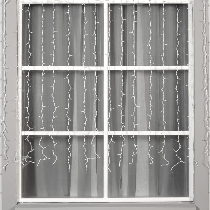 Гирлянда «Занавес» 2 × 1.5 м, IP44, УМС, белая нить, 360 LED, свечение белое, 220 В Гирлянда «Занавес» 2 × 1.5 м, IP44, УМС, белая нить, 360 LED, свечение белое, 220 В