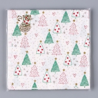 Салфетки бумажные &laquo;Ёлочки&raquo;, набор 20 шт.