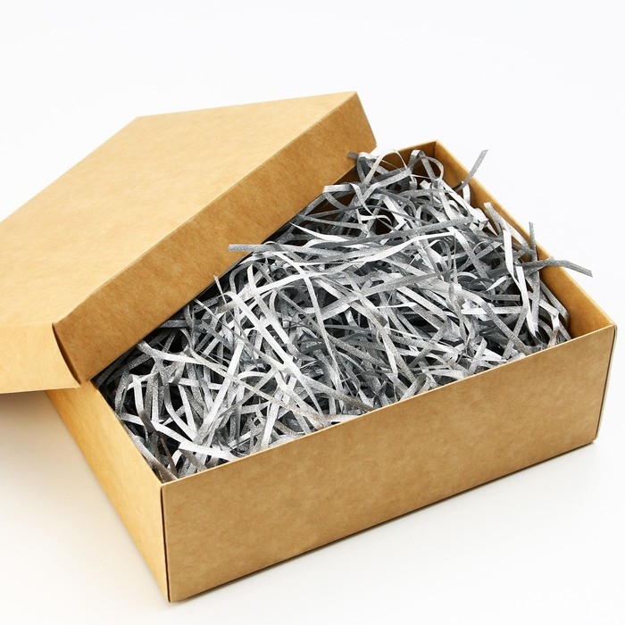 Наполнитель для шаров и подарков, упаковка, &laquo;Серебро&raquo; , 15 х 26 см