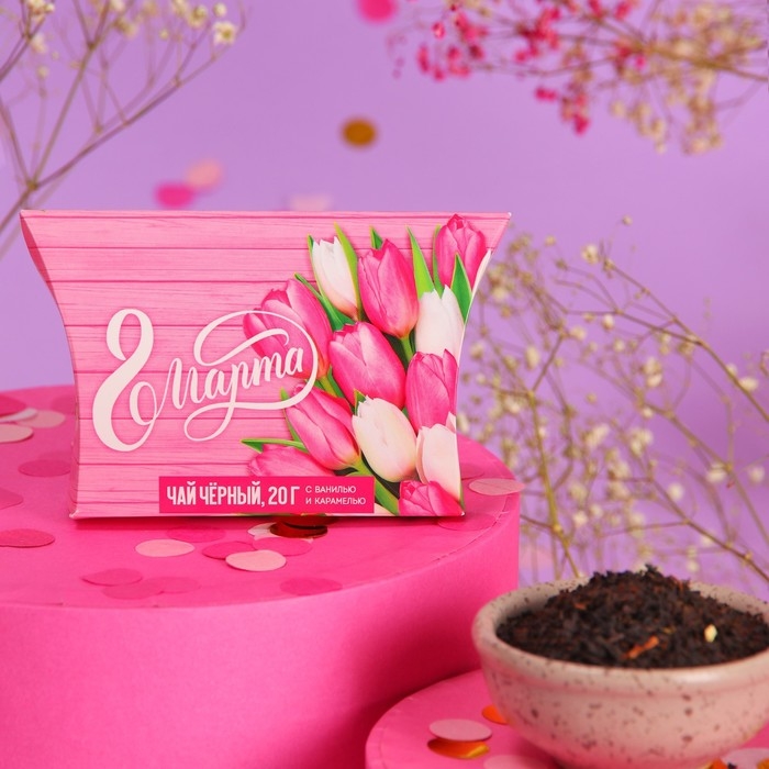 Чай чёрный &laquo;Любви и счастья&raquo; с ванилью и карамелью, 20 г.
