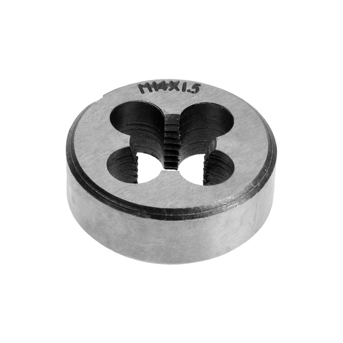 Плашка метрическая ТУНДРА, М14 х 1.5 мм Плашка метрическая ТУНДРА, М14 х 1.5 мм