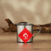 Кружка из нержавеющей стали Доляна &laquo;Индия&raquo;, 330 мл, d=7,8 см