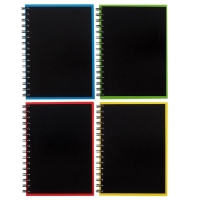 Тетрадь на спирали, 120 листов в клетку, ErichKrause Accent, обложка мелованный картон, глянцевая ламинация, тиснение лён, блок офсет 100% белизна, МИКС Тетрадь на спирали, 120 листов в клетку, ErichKrause Accent, обложка мелованный картон, глянцевая ламинация, тиснение лён, блок офсет 100% белизна, МИКС