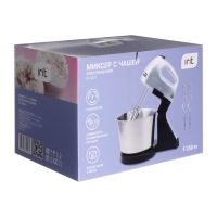 Миксер Irit IR-5431, стационарный, 250 Вт, 2 л, 7 скоростей, 4 насадки, серебристый Миксер Irit IR-5431, стационарный, 250 Вт, 2 л, 7 скоростей, 4 насадки, серебристый