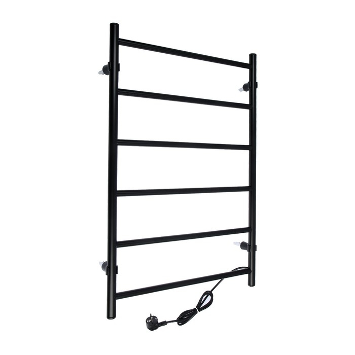 Полотенцесушитель электрический ТЕРА Полотенцесушитель электрический ТЕРА "Классика", 500х800 мм, углеродистая сталь, черный