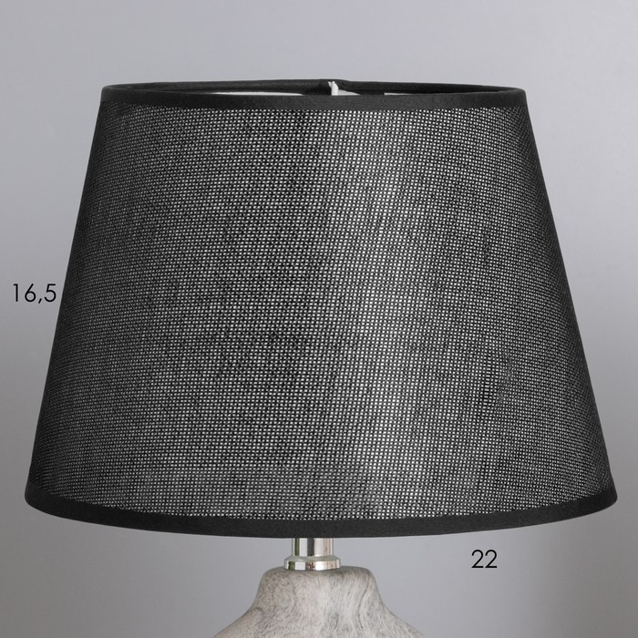 Лампа настольная 38041/1 E14 40Вт серый/черный 20х20х34 см RISALUX Лампа настольная 38041/1 E14 40Вт серый/черный 20х20х34 см RISALUX