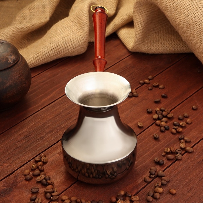 Турка для кофе медная &laquo;Цельная&raquo;, 0,6  л