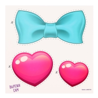 Декор на стену &laquo;Девочка&raquo;, 5 карточек в комплекте