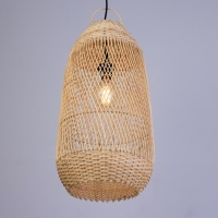 Светильник потолочный из ротанга "Буана" 1х120Вт, Е27, 30х30х60 см Светильник потолочный из ротанга "Буана" 1х120Вт, Е27, 30х30х60 см