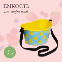 Ёмкость универсальная, 3 л, &laquo;Утки&raquo;, жёлтая