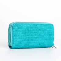 Кошелёк женский на молнии, цвет бирюзовый Кошелёк женский на молнии, цвет бирюзовый