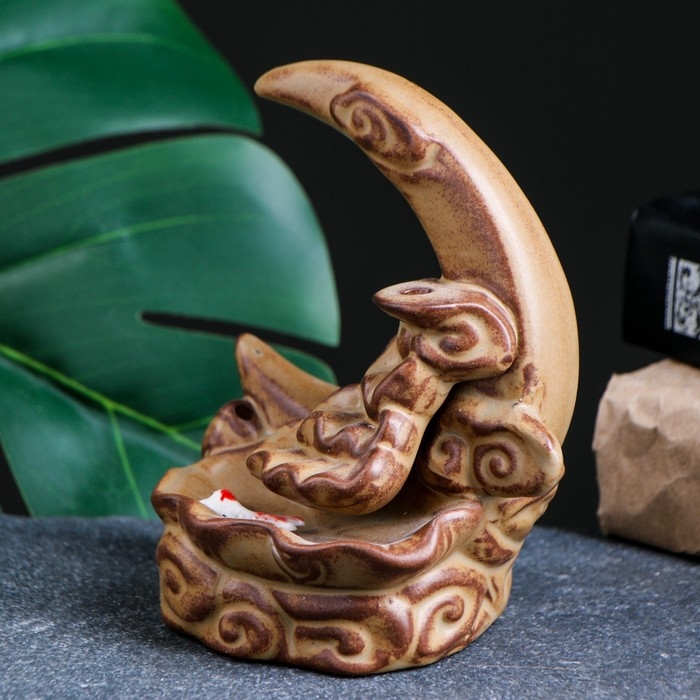 Подставка для благовоний Подставка для благовоний "Полумесяц" песочный, 10х8х12см