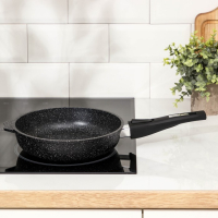 Сковорода &laquo;Гранит Black&raquo; Induction Pro&raquo;, d=22 см, индукция, съёмная ручка, антипригарное покрытие