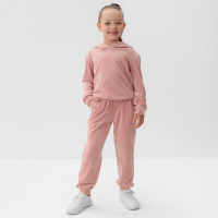Костюм детский (толстовка, брюки) KAFTAN "Basic line" размер 34 (122-128см), розовый Костюм детский (толстовка, брюки) KAFTAN "Basic line" размер 34 (122-128см), розовый