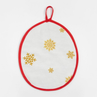 Набор подарочный "Этель" Новогодняя ярмарка, фартук, полотенце, прихватка