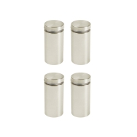 Дистанционный держатель для табличек, 25х50 мм, цвет матовый никель,набор 4 шт. Дистанционный держатель для табличек, 25х50 мм, цвет матовый никель,набор 4 шт.