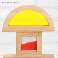 Сенсорный конструктор &laquo;Радужные блоки&raquo;, с различными текстурами