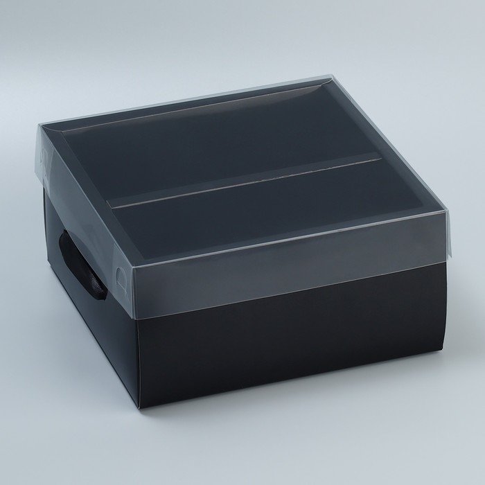 Коробка подарочная складная, упаковка, &laquo;Чёрная&raquo;, 20 х 20 х 10 см