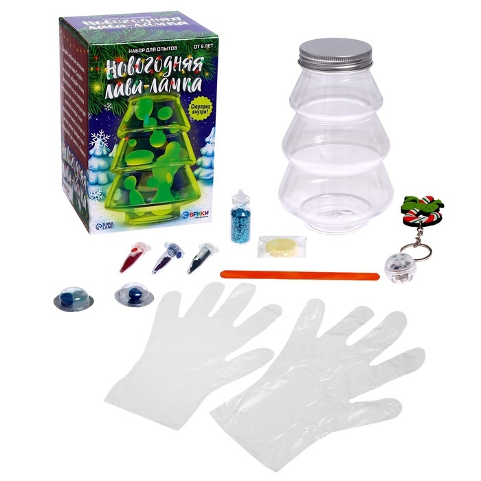 Набор для опытов &laquo;Новогодняя лава-лампа&raquo;