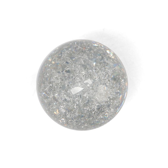 Ручка кнопка CAPPIO PK106, D=25 мм, пластик, цвет хром