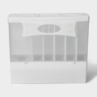 Контейнер с дозатор для сыпучих продуктов, 6 ячеек, 39&times;14,5&times;32 см, цвет белый