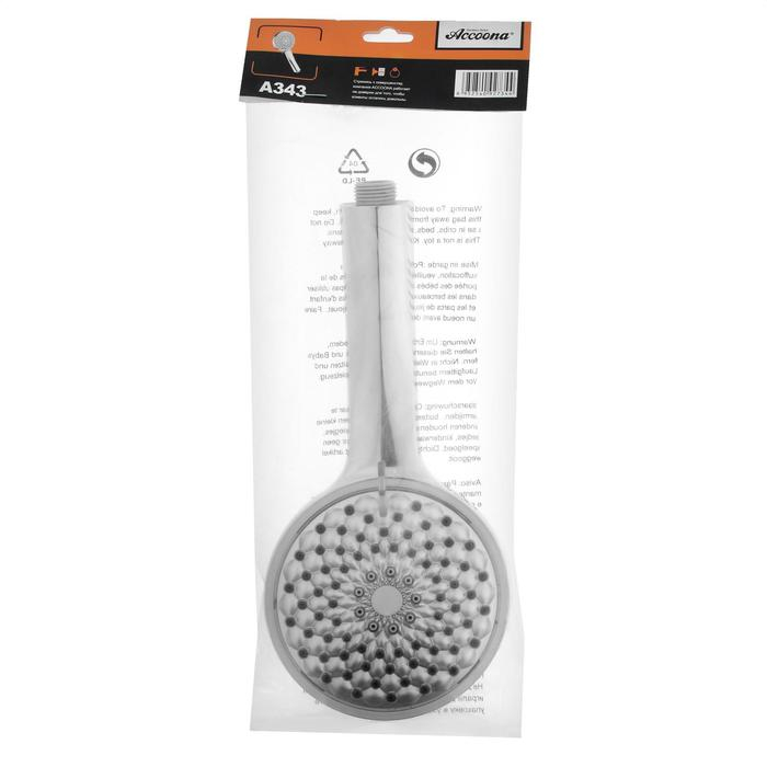 Душевая лейка Accoona A343, 3 режима, хром Душевая лейка Accoona A343, 3 режима, хром