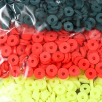 Бусины для творчества PVC "Цветочные поля" 5 цветов х 10 гр 0,6 см