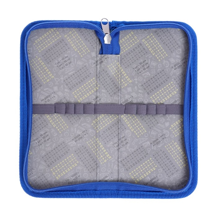 Пенал 1 секция, 90 х 195 х 25 мм, Calligrata Пенал 1 секция, 90 х 195 х 25 мм, Calligrata "Карандаши" васильковый, ламинированный картон